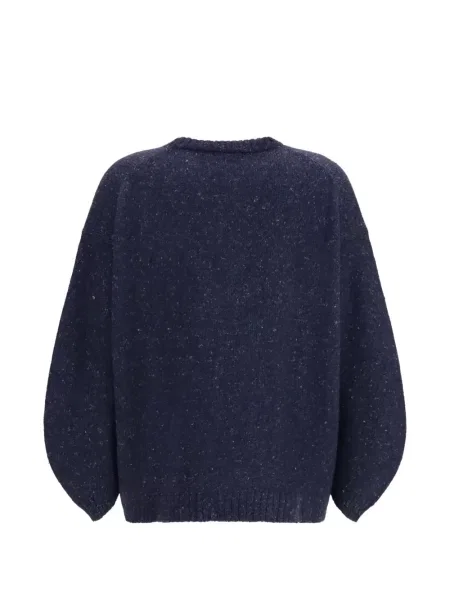 Bouclé pulover Fabiana Filippi albastru