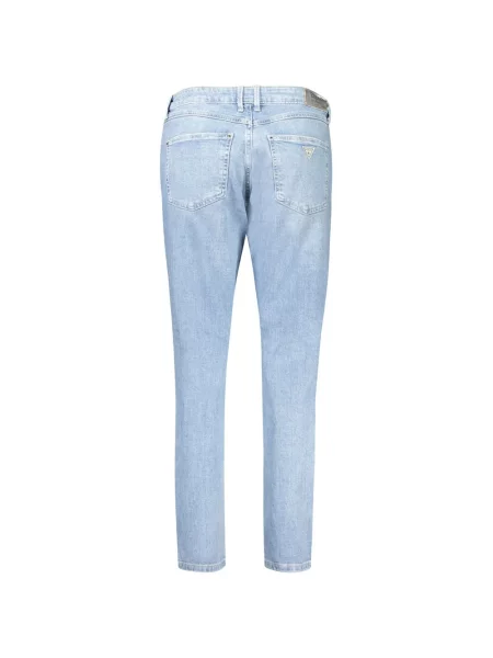 Jeansy skinny Guess z wysoką talią niebieskie