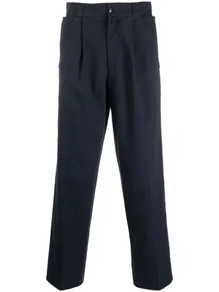 Zkrácené kalhoty Versace Pre-owned modré