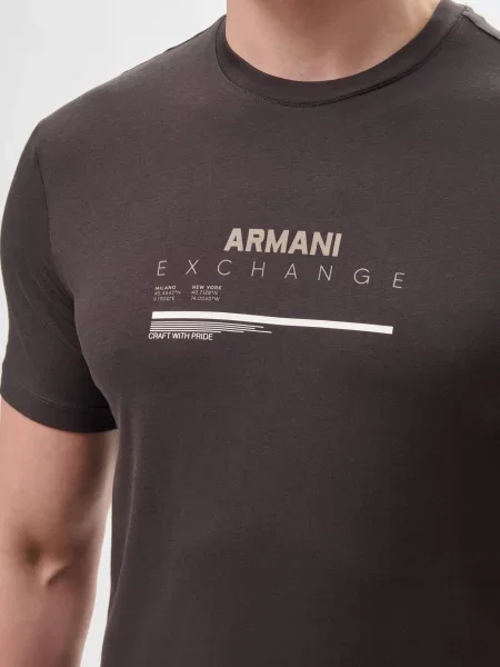 Футболка Armani Exchange коричнева
