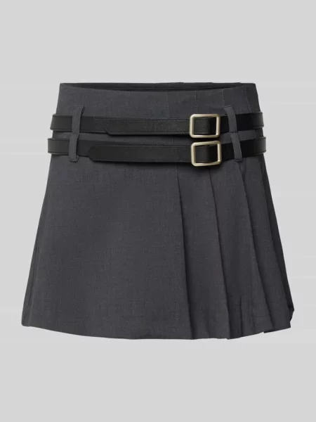 Spódnica mini z mieszanki z kontrafałdą model ‘Lucca’ Leger By Lena Gercke