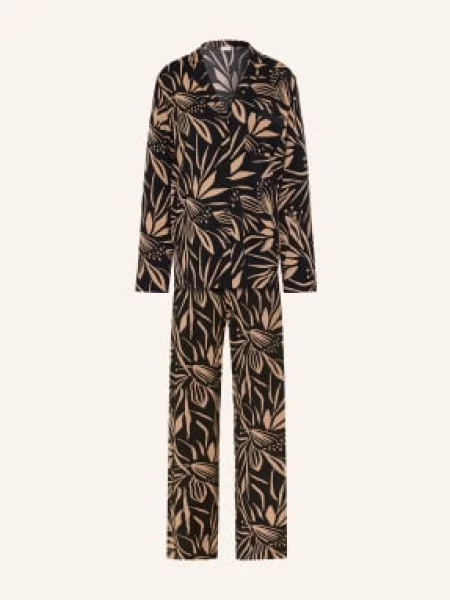 Mey Série Pyžama Vivid Bloom / velbloudí černá