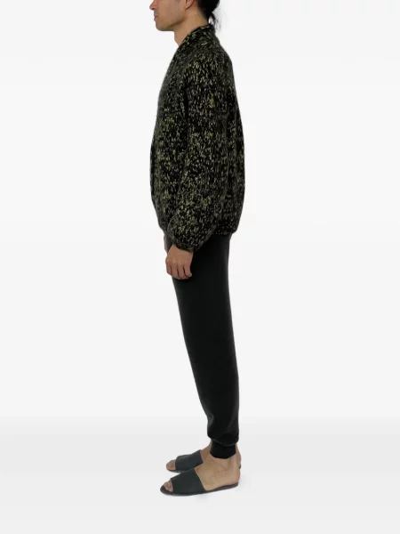 Cardigan Frenckenberger tricotate chunky cu rever negru