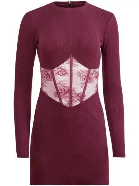 Rochie Fleur Du Mal din dantelă de costum roz