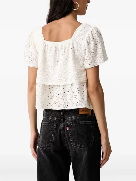 Scurt rucsac Levi's® cu autograf din dantelă gri