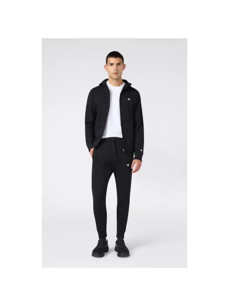 Costum Champion cu glugă negru