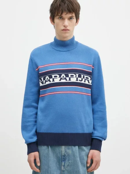Шерстяной свитер Napapijri синий