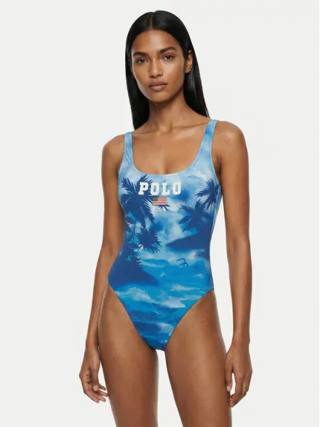 Polo Ralph Lauren Strój kąpielowy niebieski
