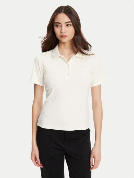Guess Polo marškinėliai Kreminė Regular Fit
