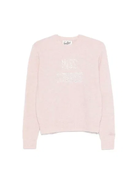 Sweter Mc2 Saint Barth wełniany różowy