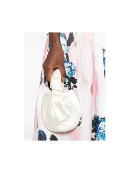 Kopertówka Anya Hindmarch z kokardką biała