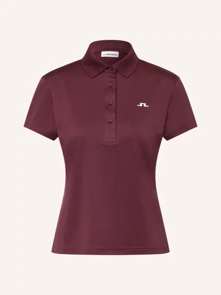 J.Lindeberg Funkcjonalna Koszulka Polo rot