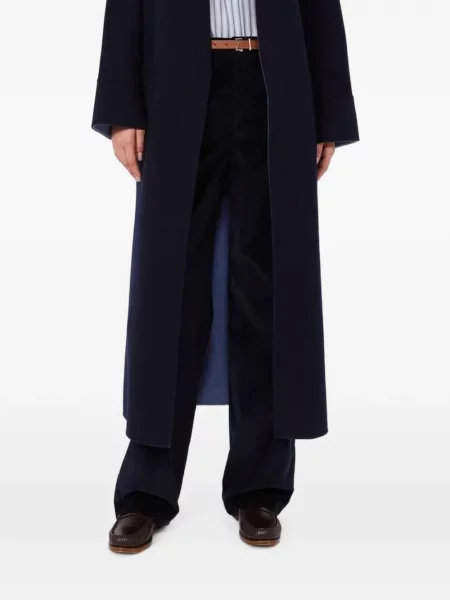 Pantaloni Max Mara de catifea cord albastru