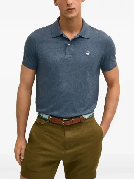 Polo Brooks Brothers cu broderie albastru