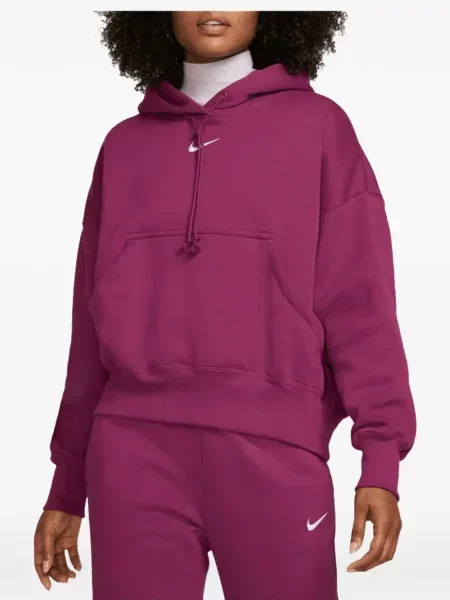 Hanorac cu glugă Nike din fleece violet