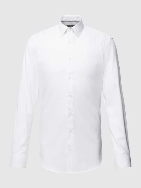 Koszula biznesowa o kroju Super Slim Fit z kołnierzykiem typu kent Jake*s biała