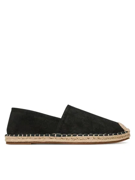 Guess espadryle zamszowe ELCHE FMJELC czarny