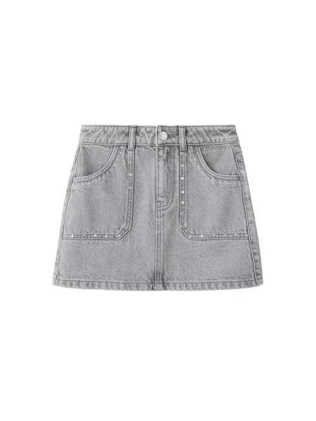 MANGO KIDS Fustă SABRINA denim gri