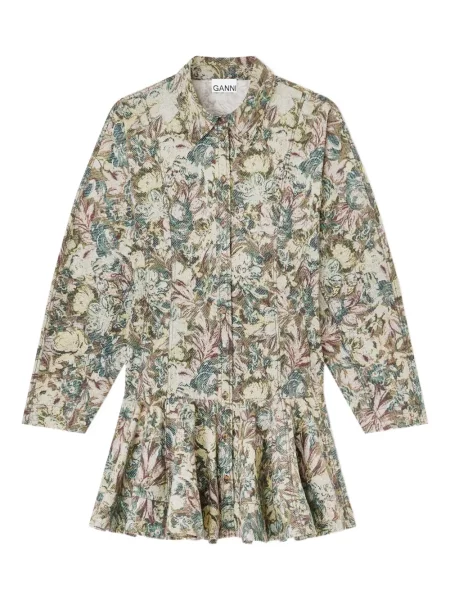 Rochie Ganni cu model floral cu imagine de costum