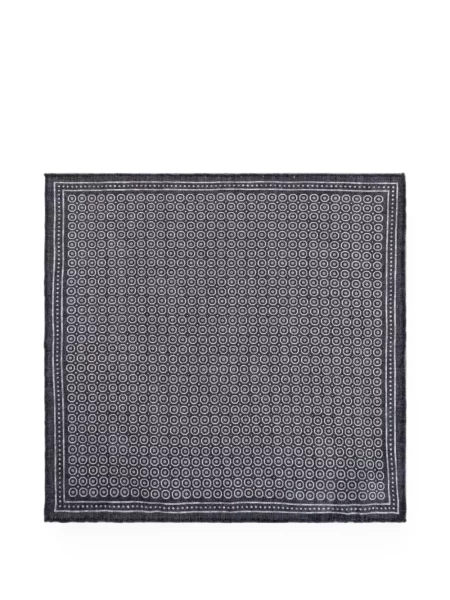 Cravată Eleventy cu imagine cu imprimeu geometric gri