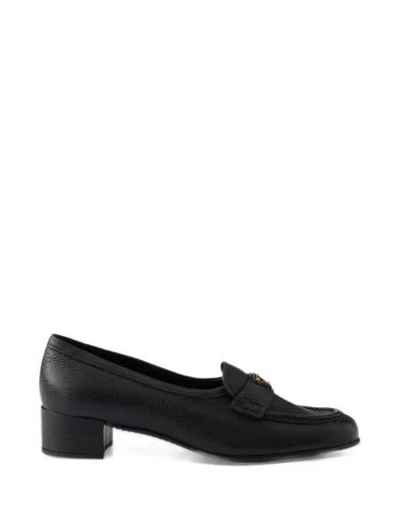 Кожени лоуфъри Prada черно