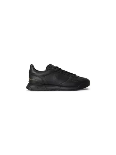 Sneakersy Polo Ralph Lauren skórzane czarne