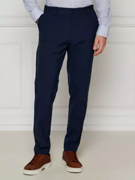 BOSS BLACK Pantaloni P-Kane-EL | Tapered fit negru