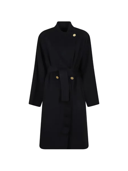 Cu centură palton Alberta Ferretti negru