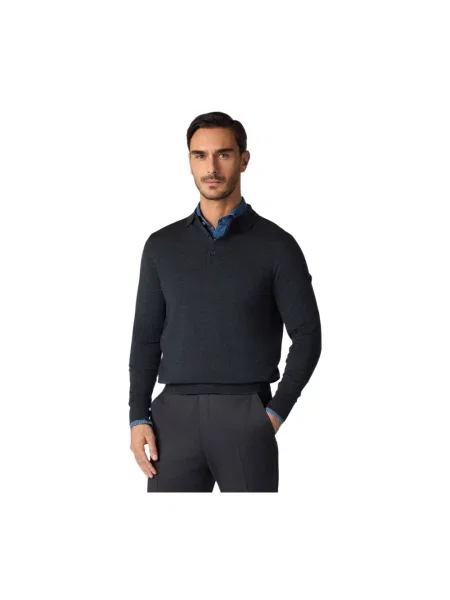 Sweter Brooks Brothers wełniany szary