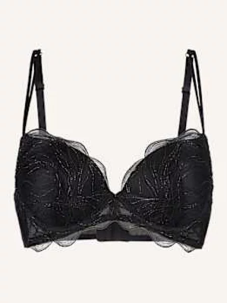 Lingadore Biustonosz Push-Up schwarz czarny