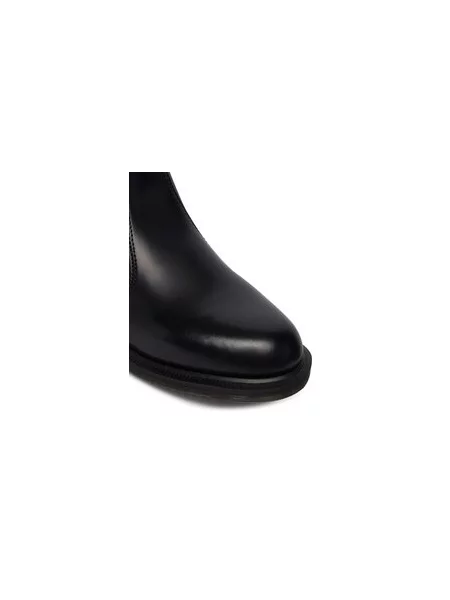 Kotníková obuv s elastickým prvkem Dr. Martens Flora černá
