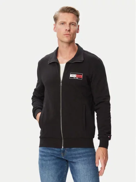 TOMMY HILFIGER Mikina BRAND LOVE červená bílá černá
