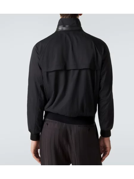 Geanta de piele Tom Ford negru