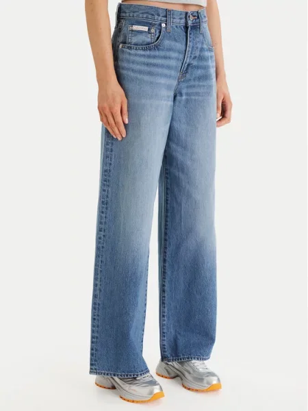 Jeansy Calvin Klein Jeans modré
