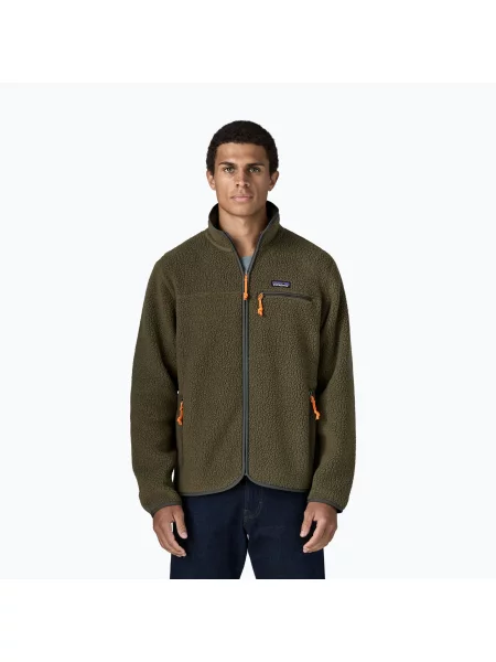 Hanorac din fleece Patagonia din fleece retro verde