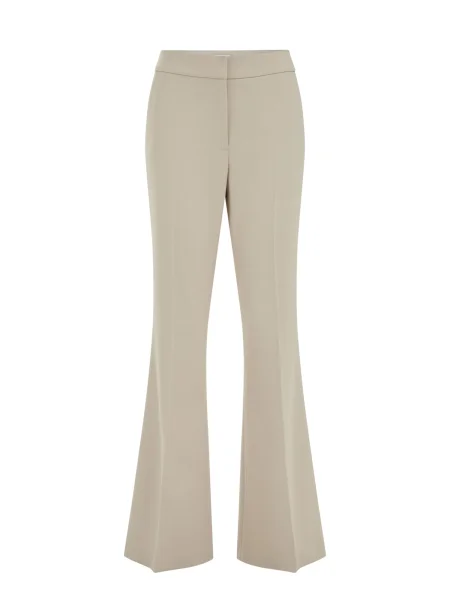 WE Fashion Pantaloni cu dungă nisipiu