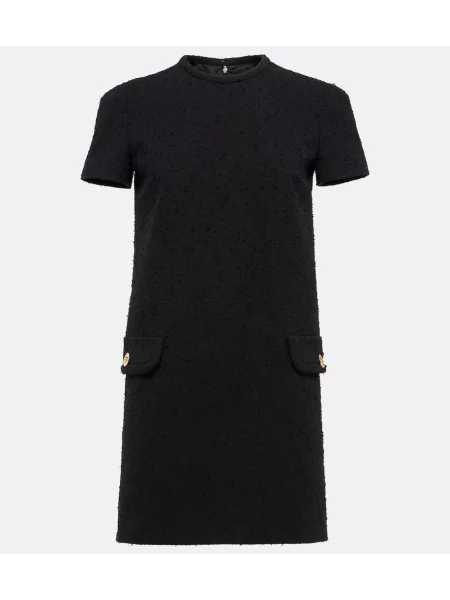 Obleka Versace iz tvida črna