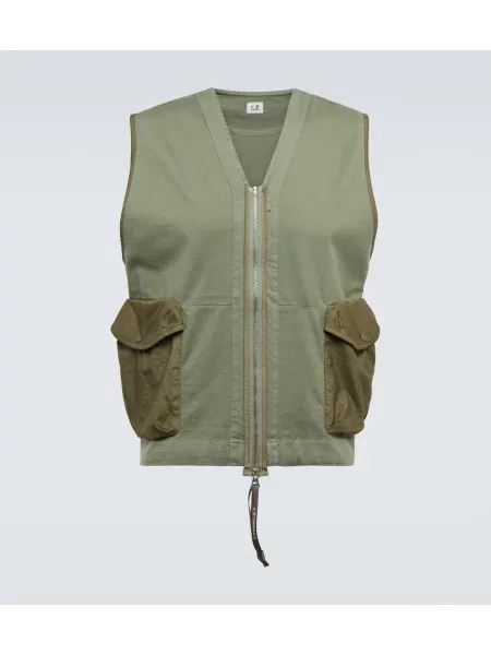 Vestă C.p. Company din jerseu verde