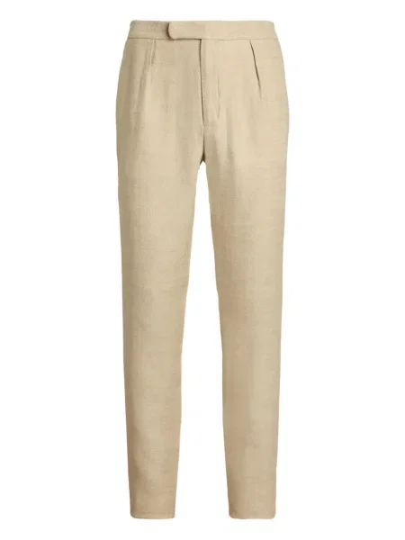 Pantaloni Ralph Lauren Purple Label din țesătură twill violet