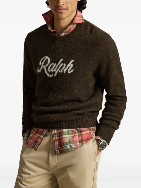 Șosete Polo Ralph Lauren cu broderie în carouri de flanelă verde
