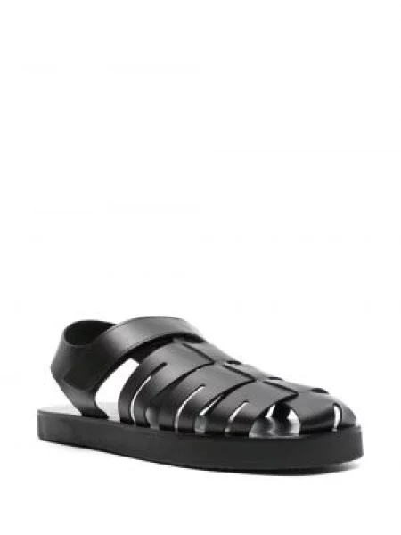 Iš natūralios odos sandalai Ancient Greek Sandals be kulniuko juoda