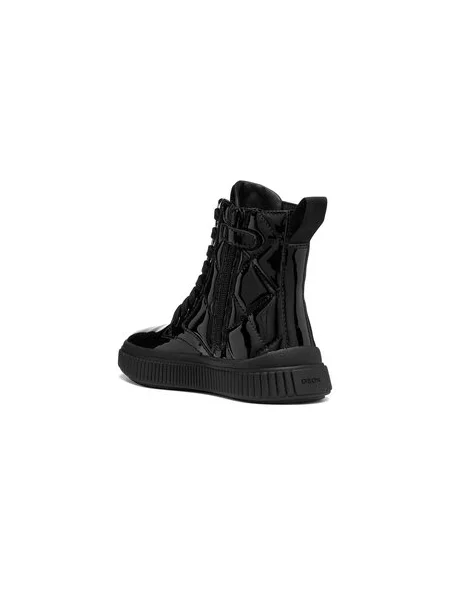Bakancs Geox J Laquinny Girl S fekete
