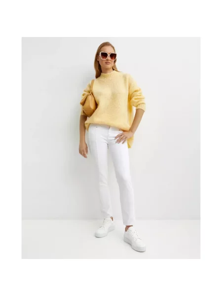 Jeansy Isabel Marant z logo białe