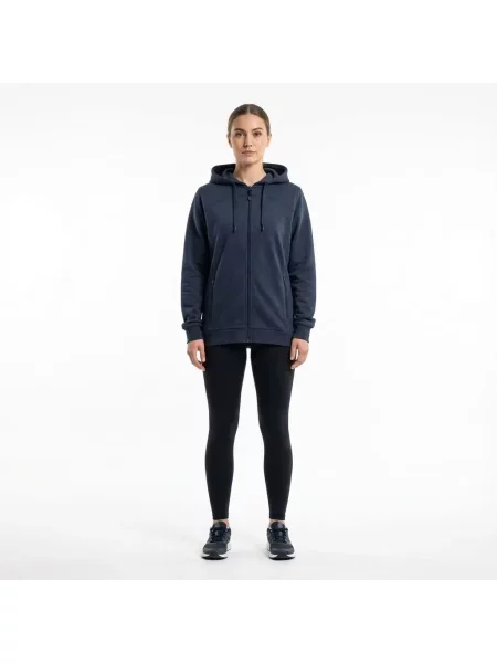 Oversize kurtka treningowa z kapturem niebieska