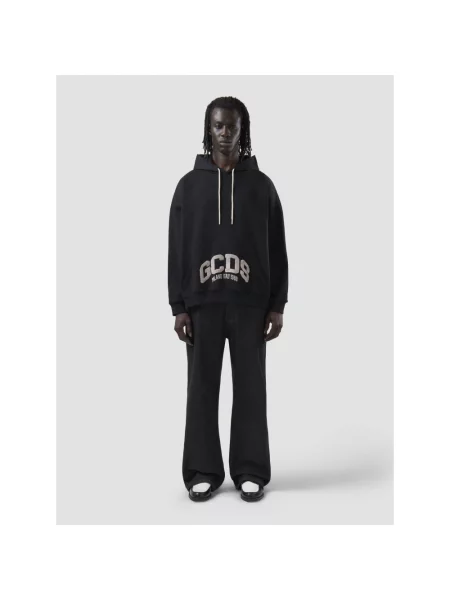 Bluza z kapturem Gcds z kapturem z logo czarna