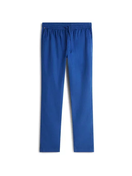 Pantaloni Tommy Hilfiger albastru