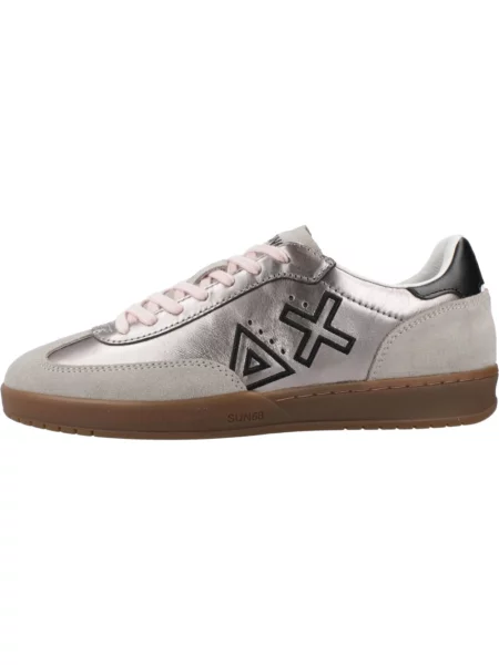 Sneakersy Sun68 skórzane szare