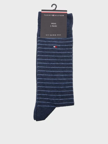 Носки Tommy Hilfiger в полоску синие