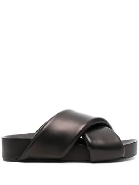 Sandale Jil Sander chunky cu bretele negru