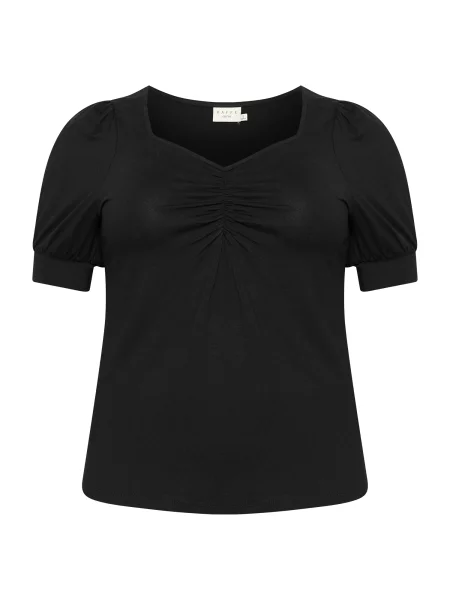KAFFE CURVE Tricou Sissy' negru